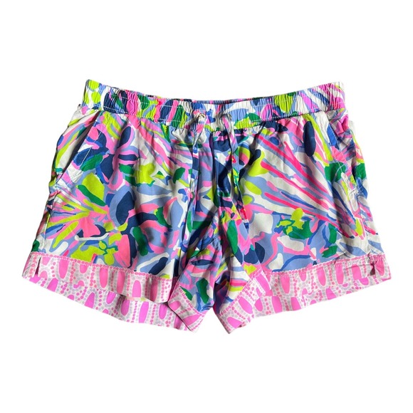Lilly Pulitzer Pants - Lilly Pulitzer Katia Shorts in Havin a Blast Drawstring Waist Pockets Women’s S